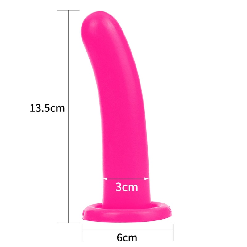Silikonowe Dildo Holy Dong Medium 14 cm Różowe - 8