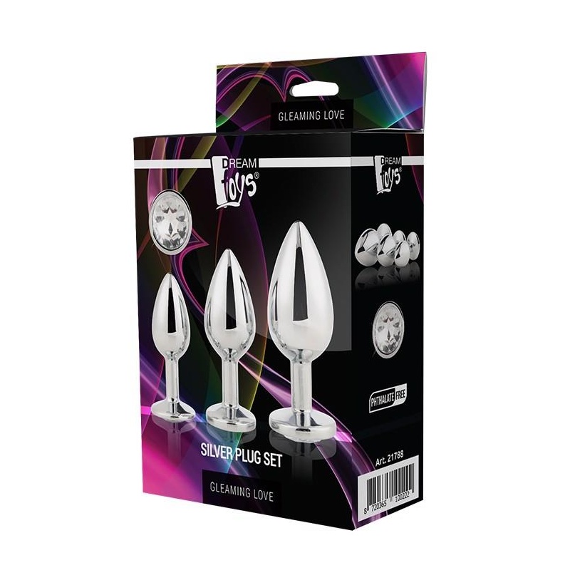 GLEAMING LOVE SILVER PLUG SET - 1