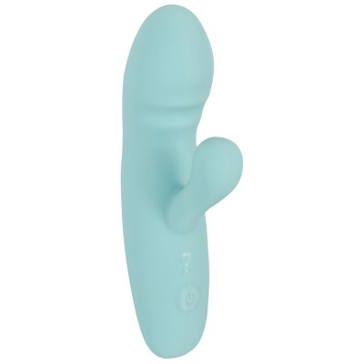 Wibrator Softies Mini Rabbit – zakrzywiony silikon, podwójna stymulacja punktu G i łechtaczki, 15,5 cm - 1 2