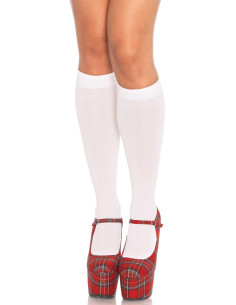 Nylon Knee Highs White