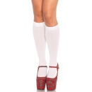 Nylon Knee Highs White - 1