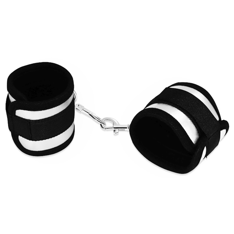 Kajdanki Neoprenowe Struggle My Handcuff 21-25 cm Srebrne - 2