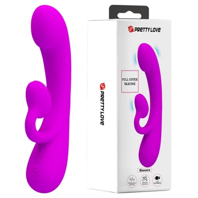 Wibrator królik Full Cover Silicone z 10 funkcjami wibracji, 17 cm - 1