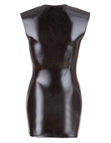 Wet Look Dress with Zip S