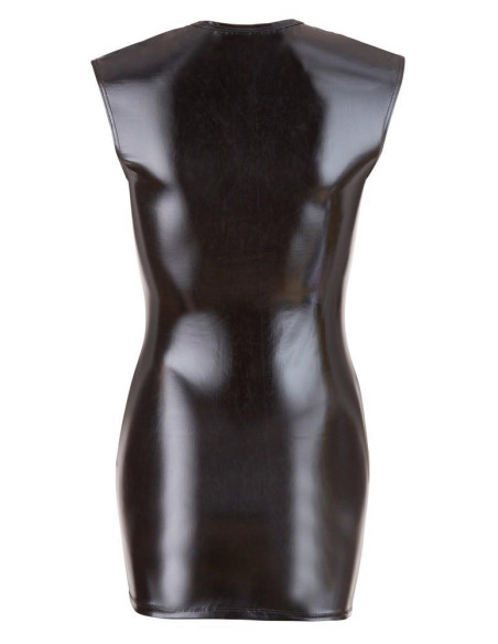 Wet Look Dress with Zip S