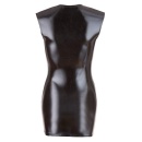 Wet Look Dress with Zip - 7