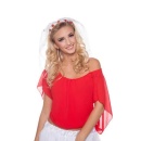 Welon Tiara Brad Roses – biały z czerwonymi ozdobami - 2
