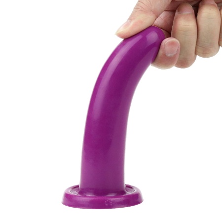 Silikonowe dildo Holy Dong Medium 14,5 cm z przyssawką - fioletowe - 6
