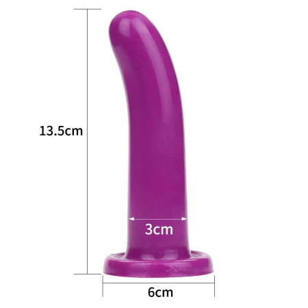 Silikonowe dildo Holy Dong Medium 14,5 cm z przyssawką - fioletowe - 8