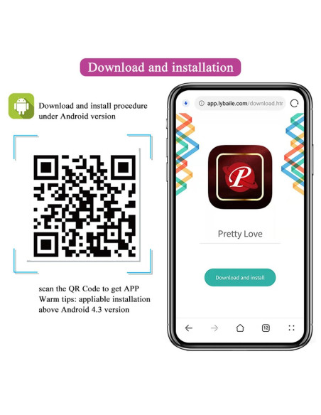 PRETTY LOVE - Baird, 12 vibration functions Mobile APP Long-distance Control