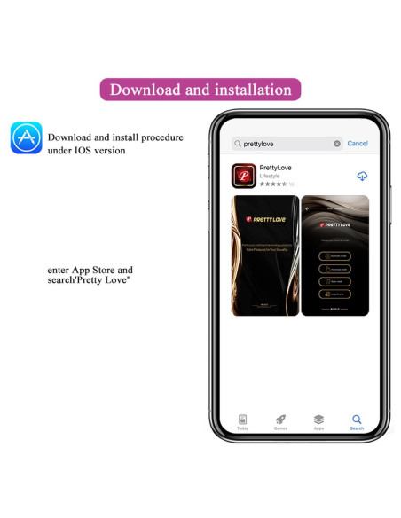 PRETTY LOVE - Baird, 12 vibration functions Mobile APP Long-distance Control