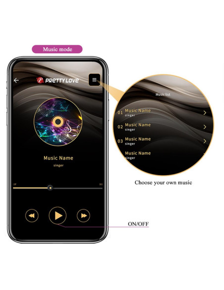 PRETTY LOVE - Baird, 12 vibration functions Mobile APP Long-distance Control