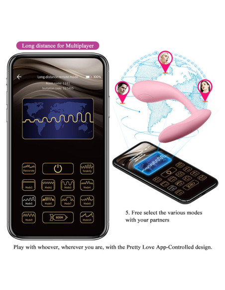 PRETTY LOVE - Baird, 12 vibration functions Mobile APP Long-distance Control
