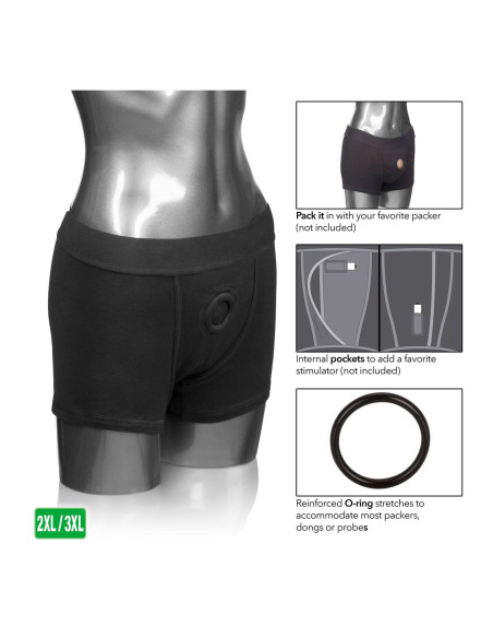 Boxer Brief Harness Black