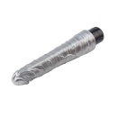 Realistyczny wibrator Johnny Boner-Silver z żyłkowaną główką i regulacją kółkiem, długość 23 cm, średnica 4,8 cm - 6