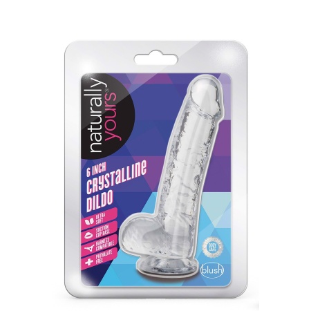 Dildo Realistyczny Crystalline Diamond z Przyssawką TPE 15,2 cm - 1