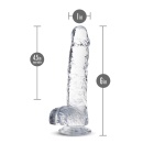 Dildo Realistyczny Crystalline Diamond z Przyssawką TPE 15,2 cm - 4