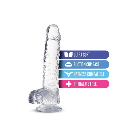 Dildo Realistyczny Crystalline Diamond z Przyssawką TPE 15,2 cm - 5