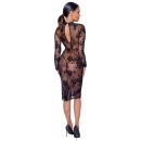 Dress Flock Print L - 6