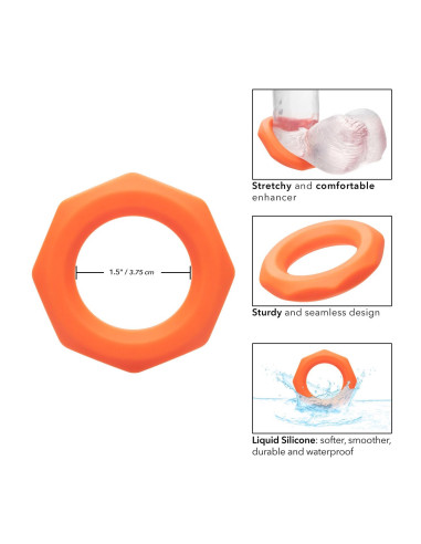 Alpha Sexagon Ring Orange