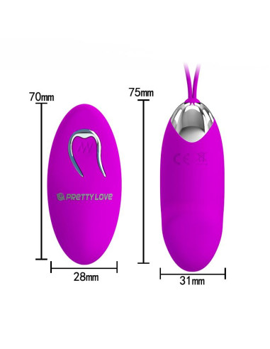 PRETTY LOVE -JULIA, 12 vibration functions Wireless remote control