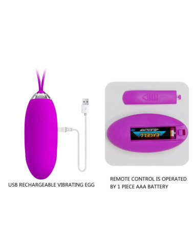 PRETTY LOVE -JULIA, 12 vibration functions Wireless remote control