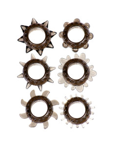 Pierścień- Tickler Set Textured Ring Smoke 2