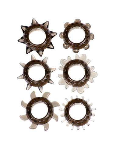 Pierścień- Tickler Set Textured Ring Smoke