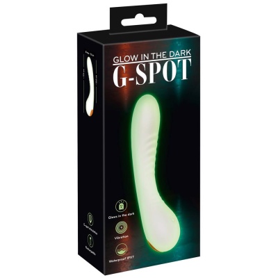 Wibrator GITD G-Spot – zakrzywiony stymulator punktu G z 9 trybami wibracji i powłoką Soft Touch, 17,9 cm - 1