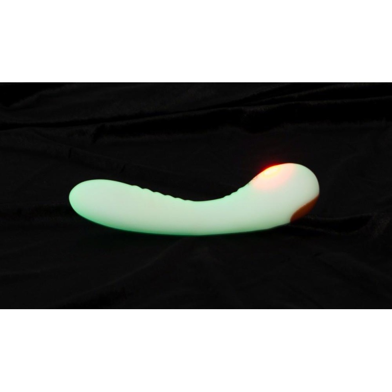 Wibrator GITD G-Spot – zakrzywiony stymulator punktu G z 9 trybami wibracji i powłoką Soft Touch, 17,9 cm - 7