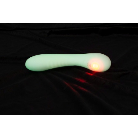 Wibrator GITD G-Spot – zakrzywiony stymulator punktu G z 9 trybami wibracji i powłoką Soft Touch, 17,9 cm - 8