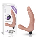 Strapless Strap-on IJOY z wibracją 21 cm Beżowy - 1