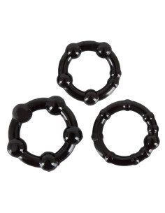 Cock Rings Set "Get Hard" schw 2
