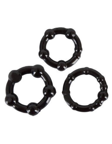 Cock Rings Set "Get Hard" schw