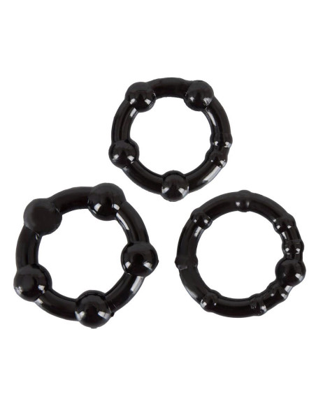 Cock Rings Set "Get Hard" schw