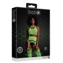 Two Piece with Crop Top and Stockings - Green - 3