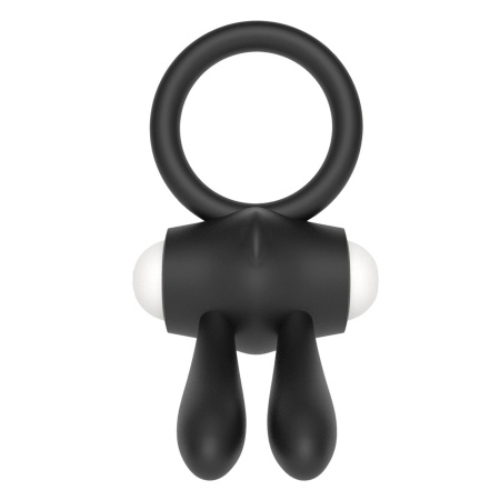 Wibracyjny pierścień na penisa Power Clit 7,5 cm, czarny - 3