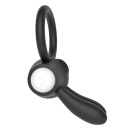 Wibracyjny pierścień na penisa Power Clit 7,5 cm, czarny - 4