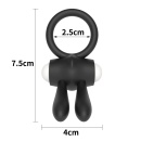 Wibracyjny pierścień na penisa Power Clit 7,5 cm, czarny - 6