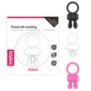 Wibracyjny pierścień na penisa Power Clit 7,5 cm, czarny - 7