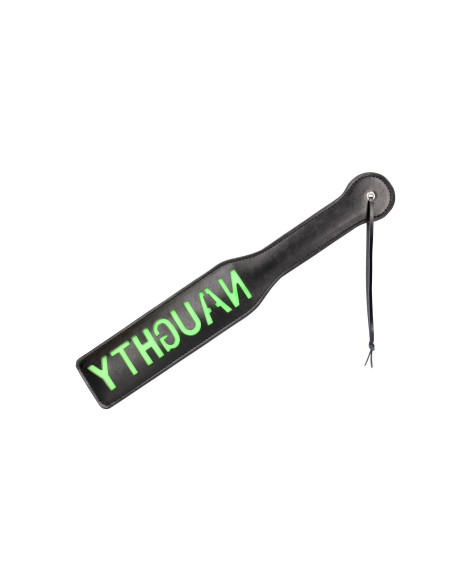 'Naughty'' Paddle - Glow in the Dark - Black/Neon Green