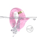Wibrator dwustronny dla par Fox light pink - silikon medyczny i ABS, 9 trybów wibracji, 92 × 75 × 35 mm - 4