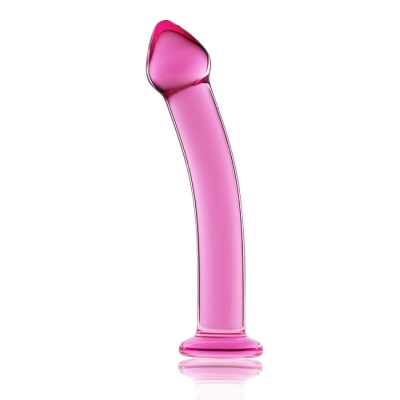 Szklane dildo 7.5 Glass Romance Pink 19 cm różowe - 1