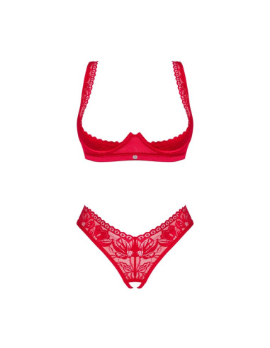 Lacelove komplet 2-częściowy otwarty   XS/S