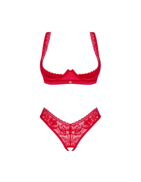 Lacelove komplet 2-częściowy otwarty   XS/S