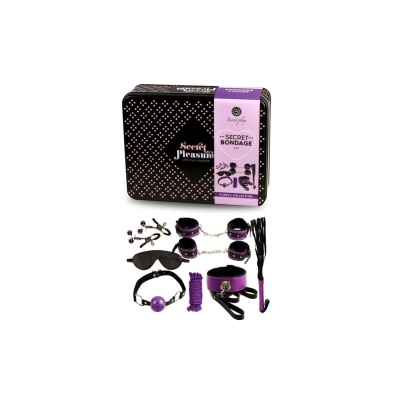 Secret Bondage - Set 8 pcs Purple & Black - 1 2