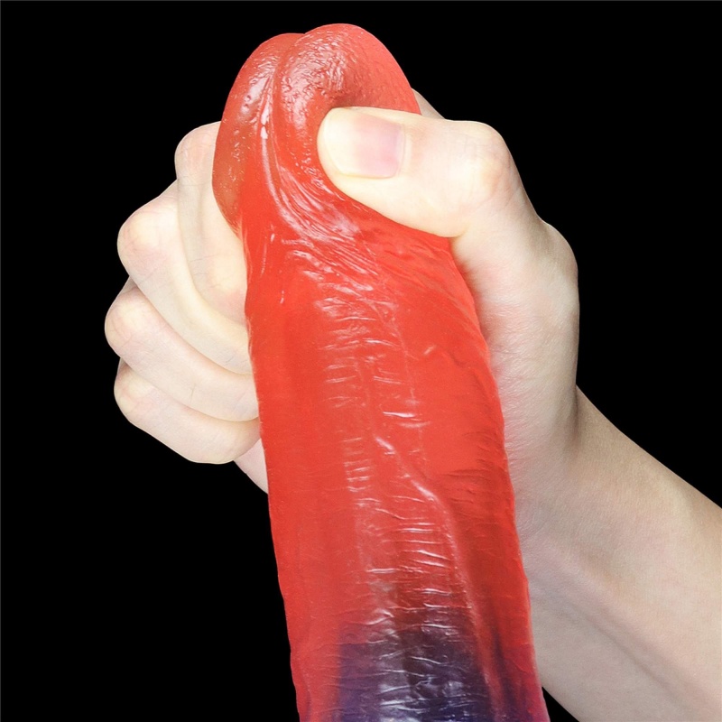 Dildo Realistyczne Dazzle Studs 23 cm Różowo-Niebieski - 9