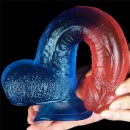 Dildo Realistyczne Dazzle Studs 23 cm Różowo-Niebieski - 10