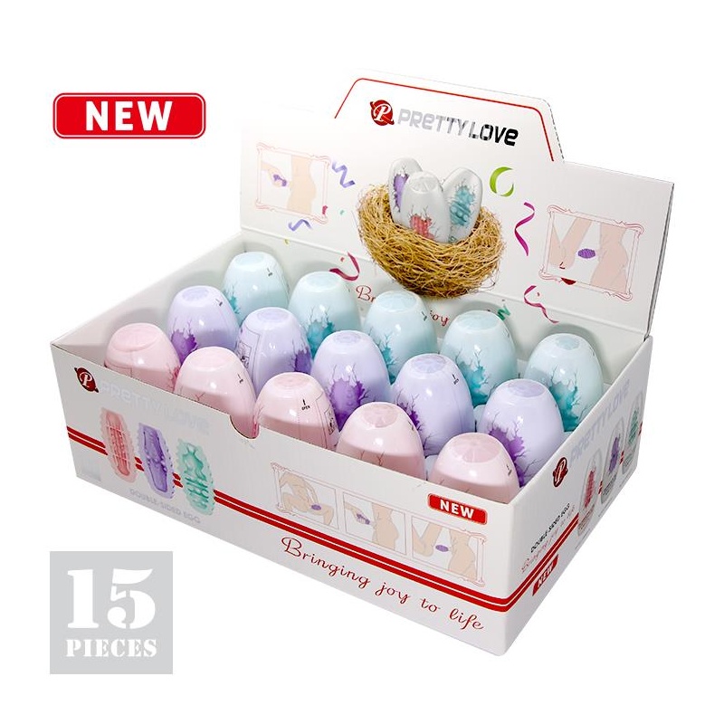Zestaw masturbatorów Egg Set - elastyczna struktura - 1