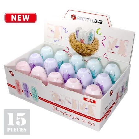 Zestaw masturbatorów Egg Set - elastyczna struktura (opakowanie 27,5 cm) - 1